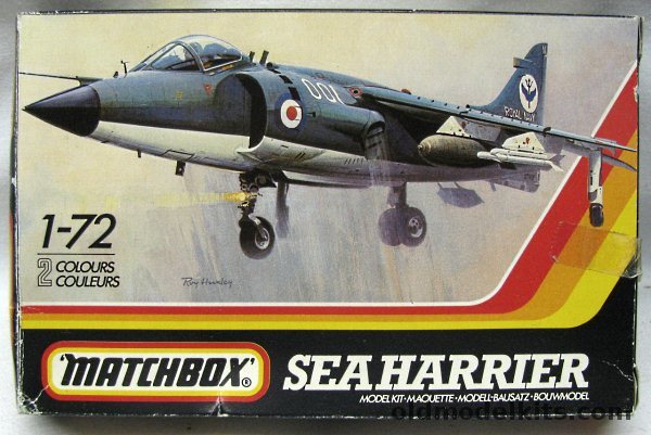 Matchbox 1/72 TWO Sea Harrier FRS1 - Lt Cdr N.D. Ward 801 NAS FAA HMS Invincible 1981 / FRS51 Indian Navy 1982, PK-37 plastic model kit